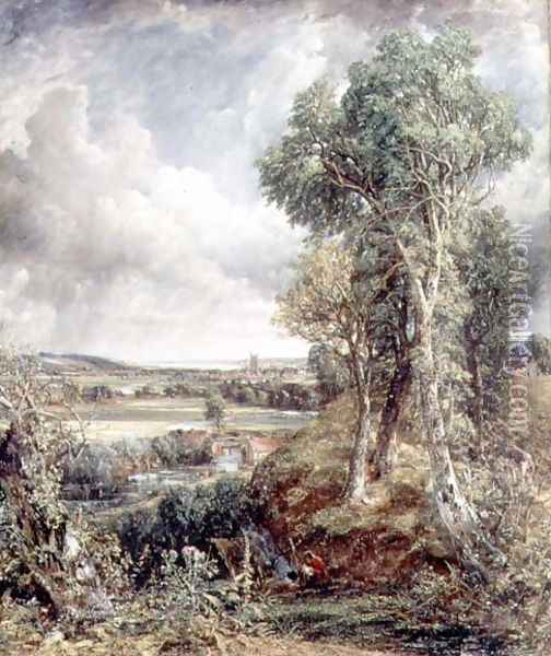 Vale of Dedham, 1828 Oil Painting - John Constable