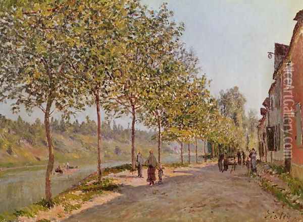 June Morning in Saint-Mammes, 1884 Oil Painting - Alfred Sisley