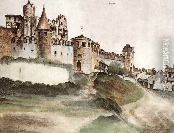 The Castle at Trento Oil Painting - Albrecht Durer