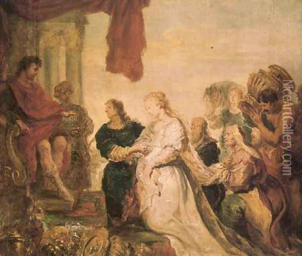 The Continence of Scipio Oil Painting - Cornelis De Vos