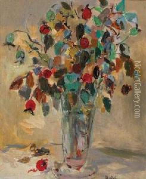 Fleurs Dans Un Vase Oil Painting - Andre Blondel