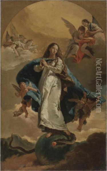 The Immaculate Conception Oil Painting - Giovanni Battista Tiepolo