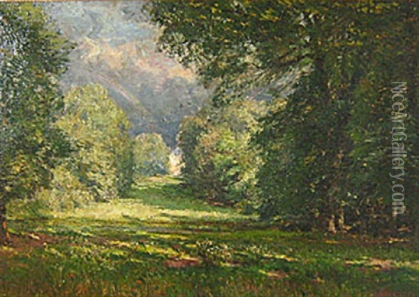 De Regenboog Oil Painting - Franz Courtens