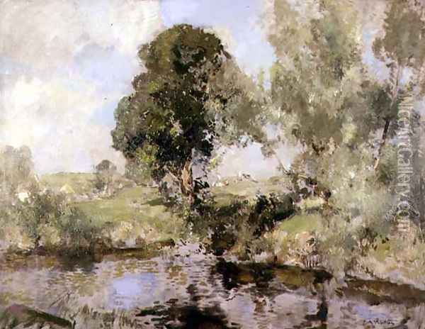 The Willows Oil Painting - Edward Arthur Walton
