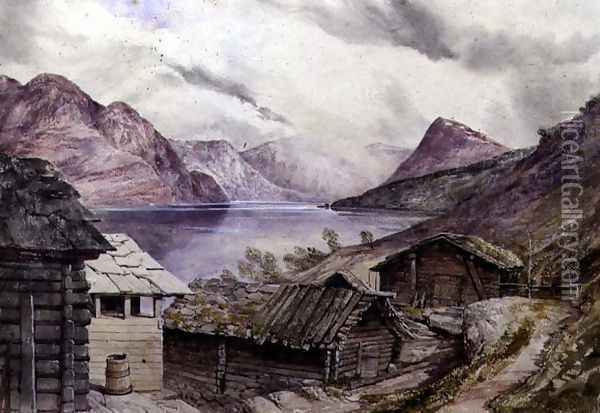 Romsdal Fjord, 1850 Oil Painting - William West