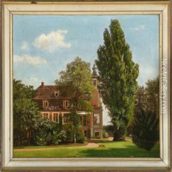 Villa Quietness Oil Painting - Harriet Melchior