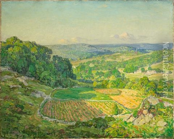 A Valley In Spring Oil Painting - Wilson Henry Irvine