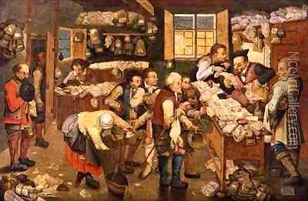 The Payment of the Tithes Oil Painting - Pieter III Brueghel