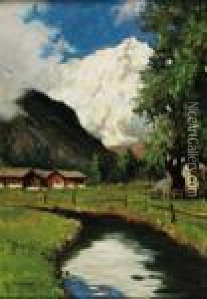 Torrente In Montagna Oil Painting - Giovanni Colmo