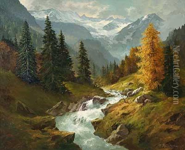 L.u.sig., Munchen - Daselbst, ?winterliches Treiben Auf Dem Eis Oil Painting - Adolf Stademann