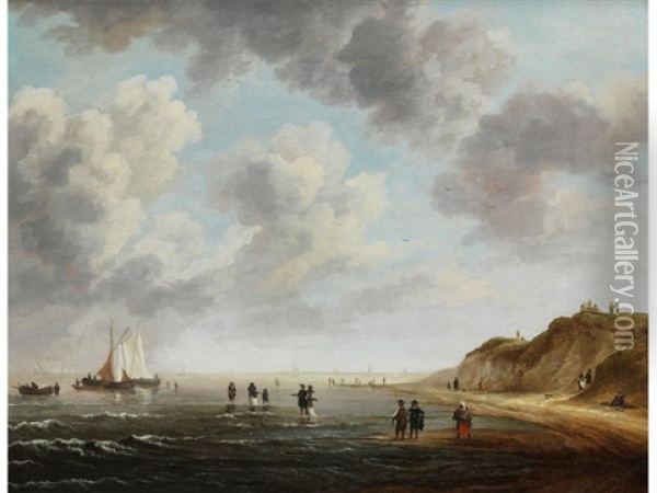 An Der Hollandischen Kuste Oil Painting - Jacob Van Ruisdael