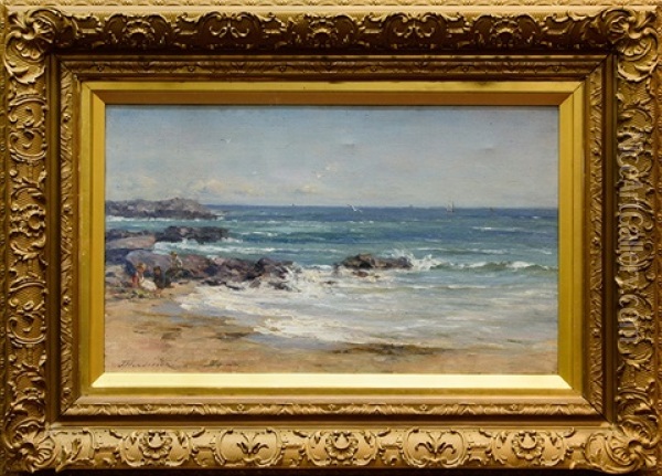 Breaking Waves Oil Painting - Joseph Henderson