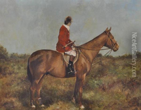 The Quorn Hunt Oil Painting - John Beer