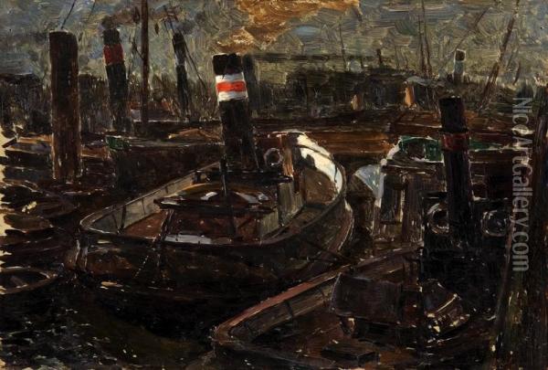 Hamburk Oil Painting - Josef Kral