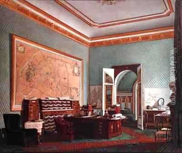 Napoleon IIIs Study at the Tuileries Oil Painting - Fortune de Fournier
