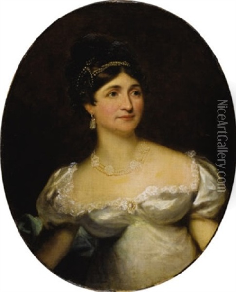 Portrait Of Lady Hertford Oil Painting - Thomas Lawrence
