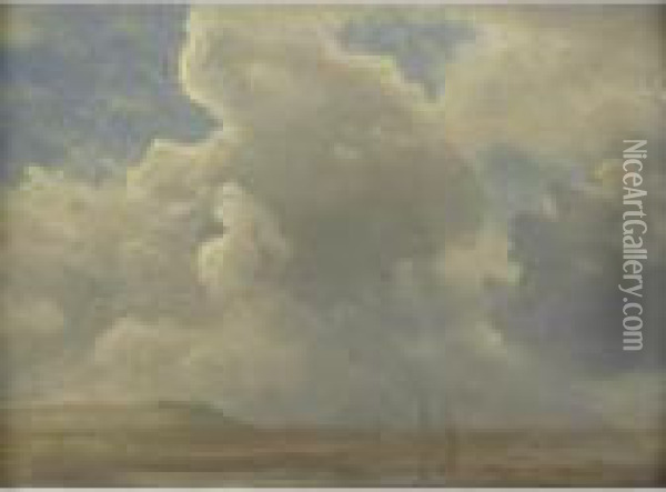 Cloud Study Oil Painting - Albert Bierstadt