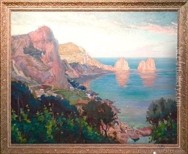 Coast Of Greece Oil Painting - James Fraser Scott