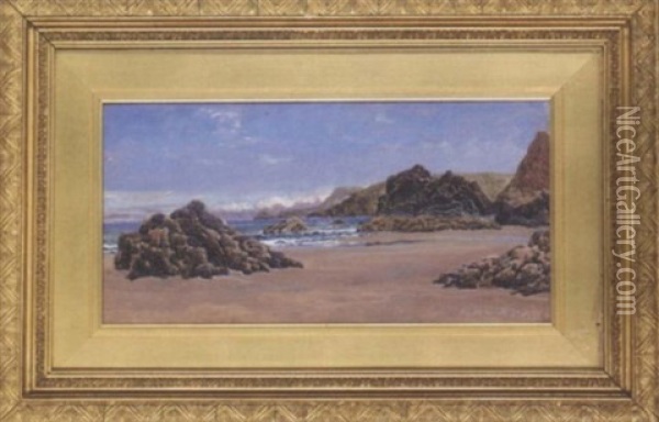 Careg-y-ddafad, Wales Oil Painting - John Brett