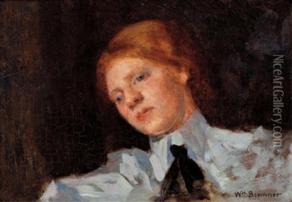 Portrait Of A Lady Oil Painting - William Brymner