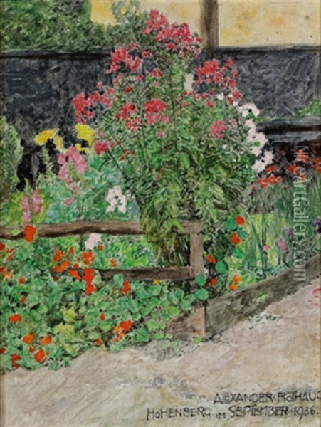 Garten Oil Painting - Alexander Rothaug
