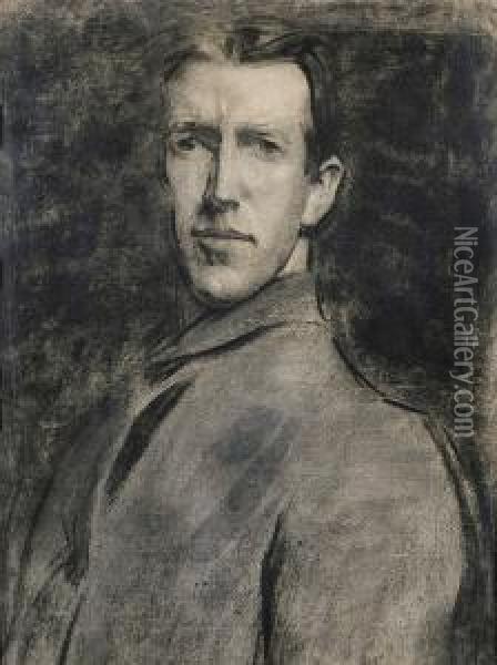 Self Portrait Oil Painting - Hugh Ramsay