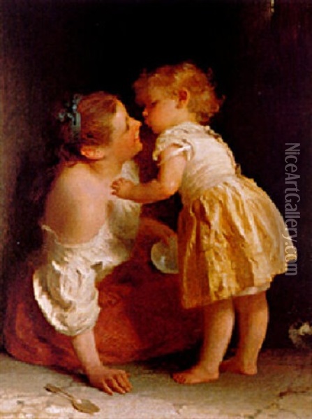 A Moment Of Affection Oil Painting - John Morgan