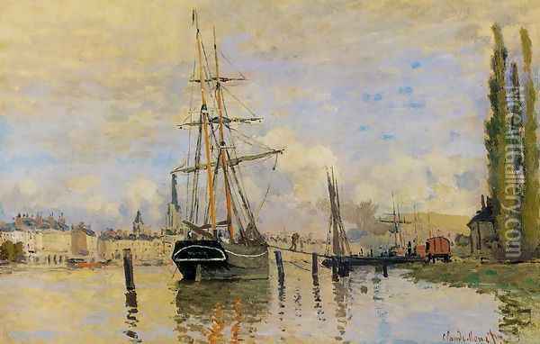 The Seine At Rouen Oil Painting - Claude Oscar Monet