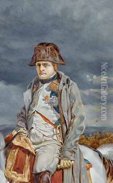 Napoleon in 1814 Oil Painting - William Gersham Collingwood