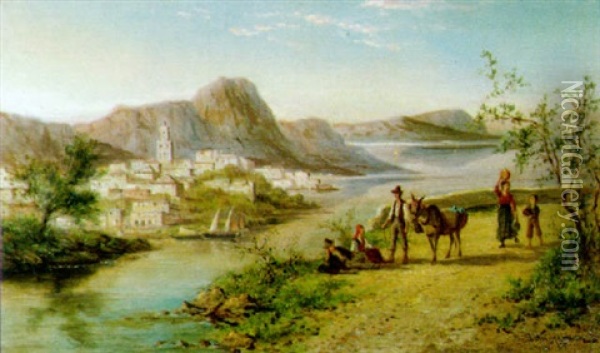 Gezicht Te Ischia (italie) Oil Painting - William Raymond Dommersen