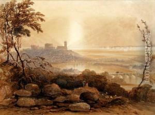 Lancaster In 1848 Oil Painting - George Sidney Shepherd