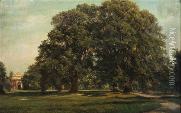 Der Schlosspark In Zahradky Oil Painting - Alois Kirnig