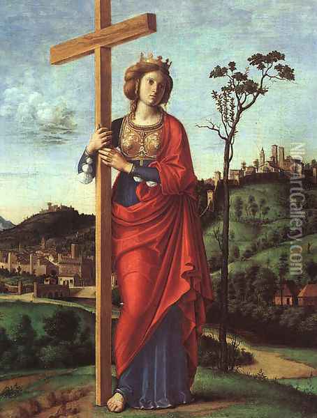 St. Helena 1495 Oil Painting - Giovanni Battista Cima da Conegliano