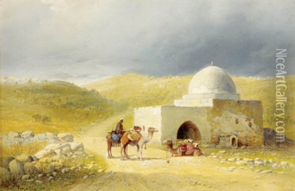 Near Bethleham Oil Painting - Paul H. Ellis