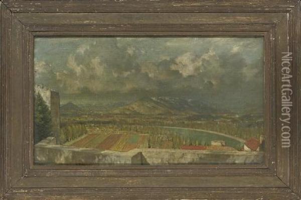 The Hills From Avignon Oil Painting - Charles John Holmes