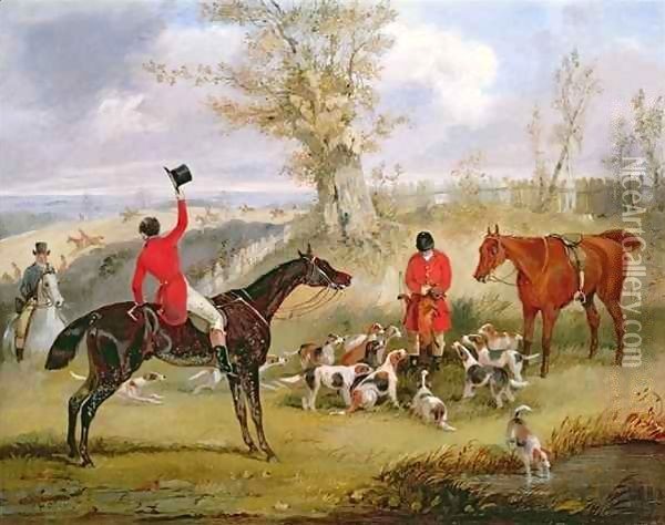 Hunting Scene The Death Oil Painting - Henry Thomas Alken