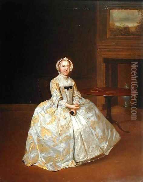 Portrait of Miss Elizabeth Hemyng 1738 42 Oil Painting - Arthur William Devis