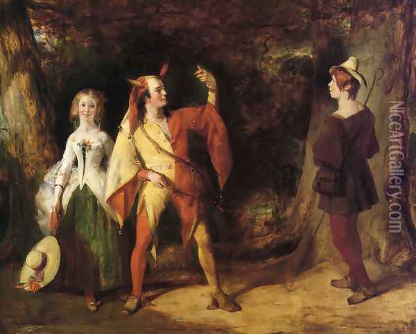 Touchstone, Audrey and William Oil Painting - William Knight Keeling