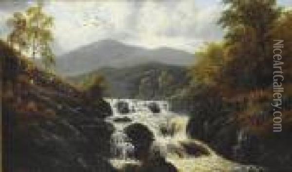 The Wharfe Oil Painting - William Mellor