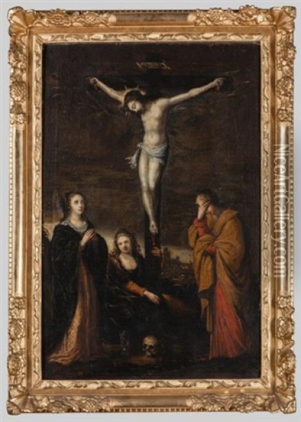 Crucifixion Oil Painting - Jean de Saint-Igny