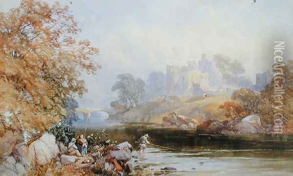 Brougham Castle, 1859 Oil Painting - James Burrell-Smith