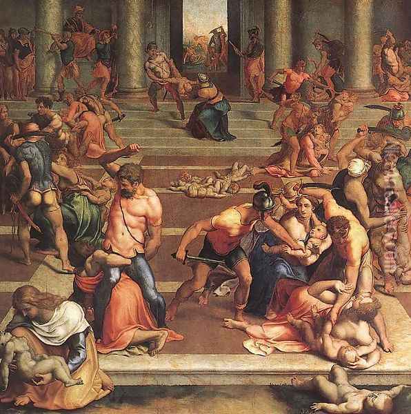 The Massacre of the Innocents Oil Painting - Daniele Ricciarelli