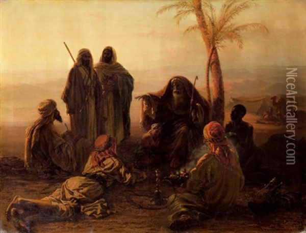 Orientalische Szene Oil Painting - Alois Schoenn