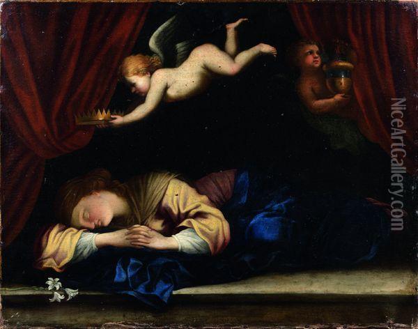 Sainte Cecile Oil Painting - Nicolas Loir
