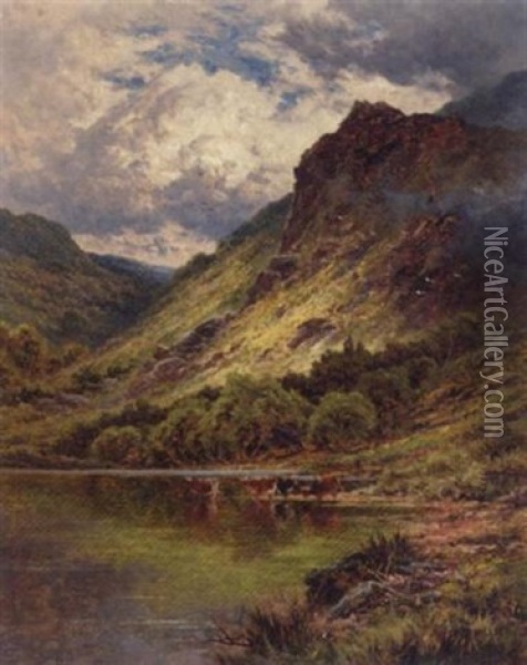 Loch Venachar, Perthshire Oil Painting - Henry Decon Hillier