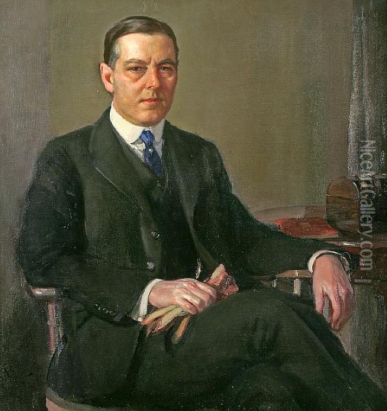 Portrait Of William Dean Oil Painting - Richard Emile Miller