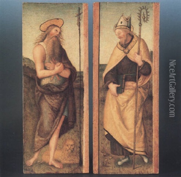 San Nicola Da Bari Oil Painting - Pietro Perugino