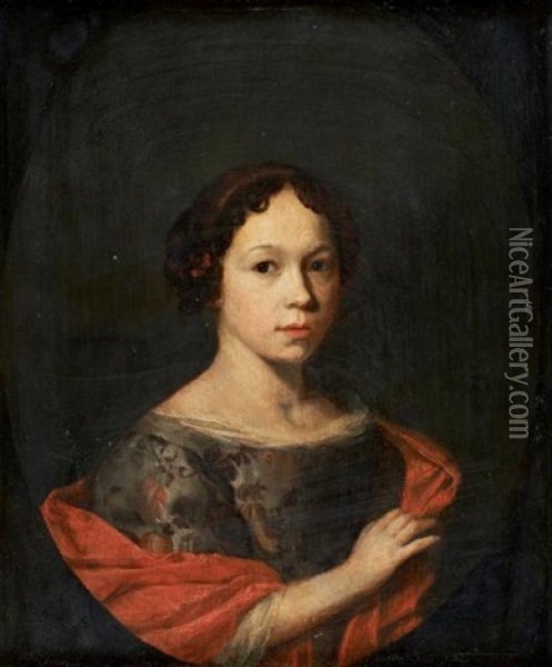 Portrait De Jeune Fille Oil Painting - Gerard van Soest