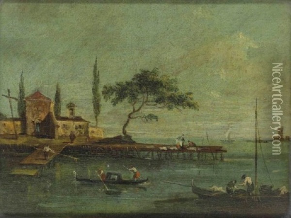The Island Of La Madonetta Oil Painting - Giacomo Guardi