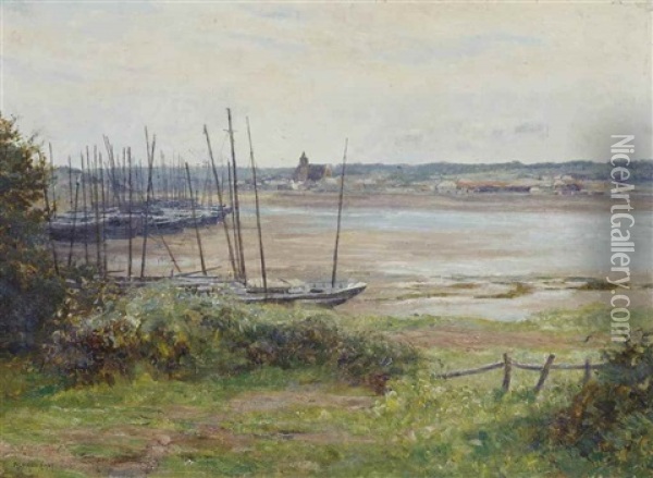 The Hayle Estuary Oil Painting - Sir Alfred East